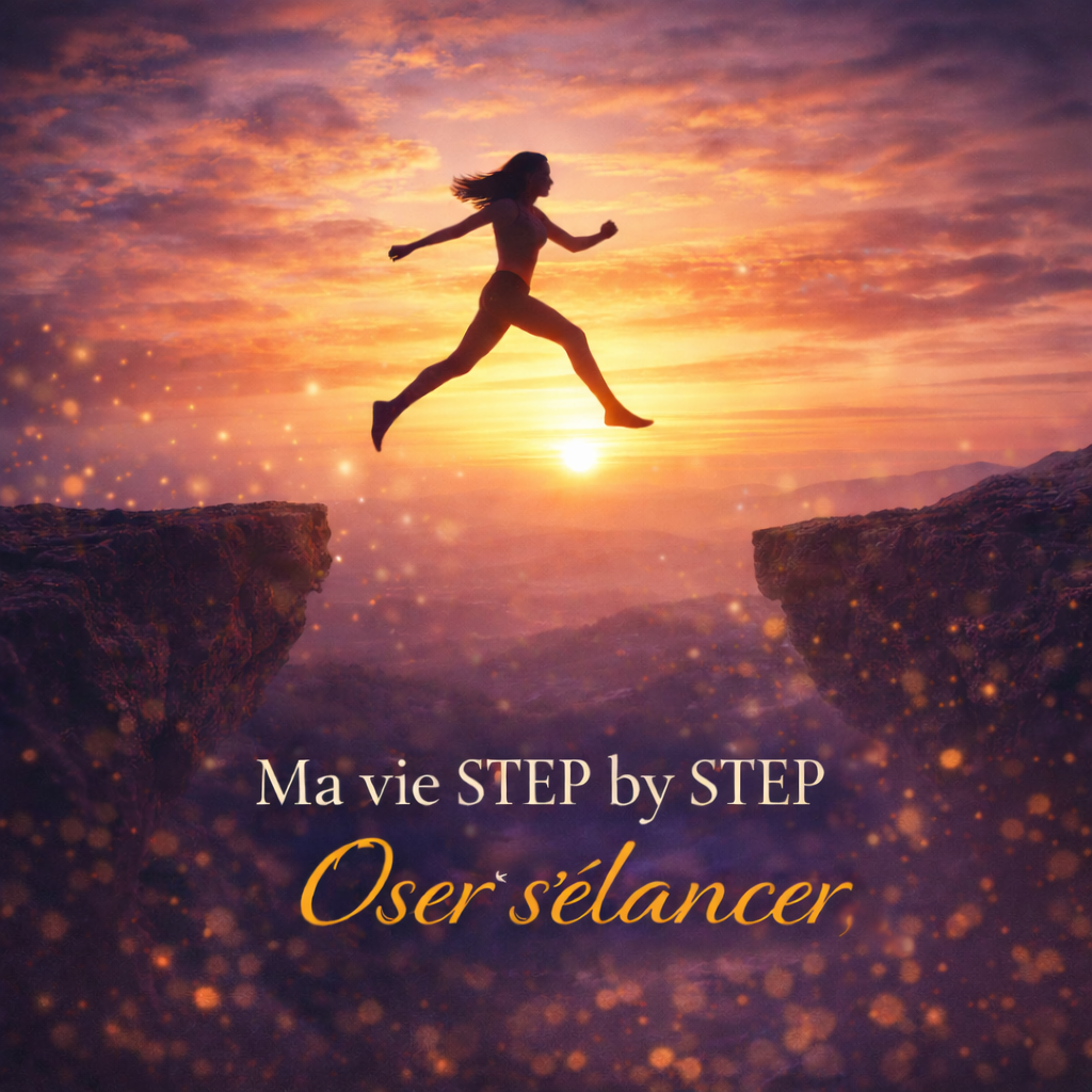 Femme Sautant au couché de Soleil - Aventure Initiatique La voix Royale