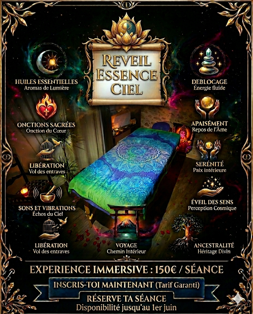 SEANCE SOIN MASSAGE REVEIL ESSENCE CIEL